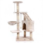 Topmast Krabpaal Klimpaal - Denise - Beige - 55 x 40 x 120 cm