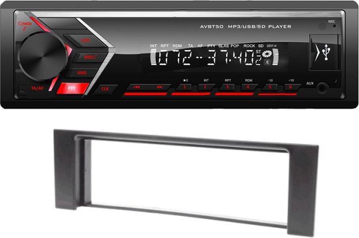 1din bluetooth autoradio Audi A4 (B6)