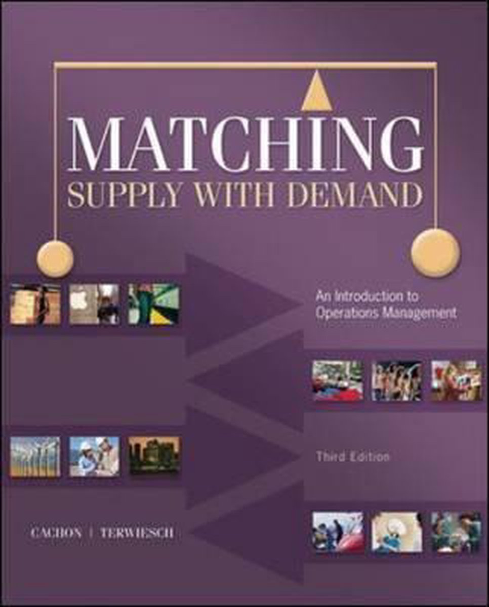 Omslag van Matching Supply With Demand
