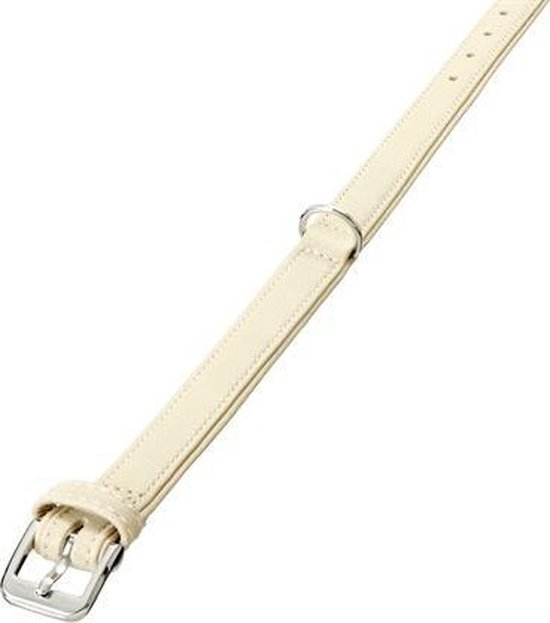 Karlie Nordic Halsband Für Hunde – Hirschleder, Länge 40 Cm, Umfang 30,5–36,5 Cm, Farbe Hellbeige – Weich & Atmungsaktiv