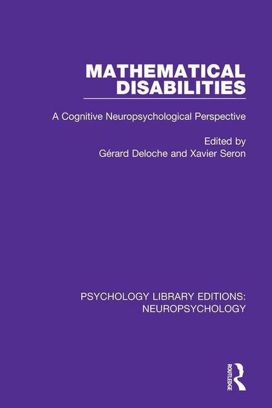 Psychology Library Editions: Neuropsychology - Mathematical  ... - cover