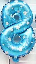 XL Folie Ballon (8) - Helium Ballonnen - Babyshower - Verjaardag - Blauw