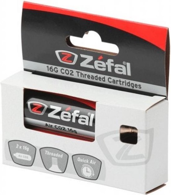 CO2-patronen 16gram met draad (2-stuks) Zefal