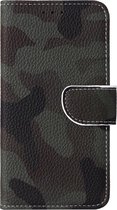 Xssive Hoesje voor Samsung Galaxy S8 Plus G955 - Book Case - Donkere Camouflage