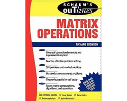 Omslag van Schaum's Outline of Theory and Problems of Matrix Operations