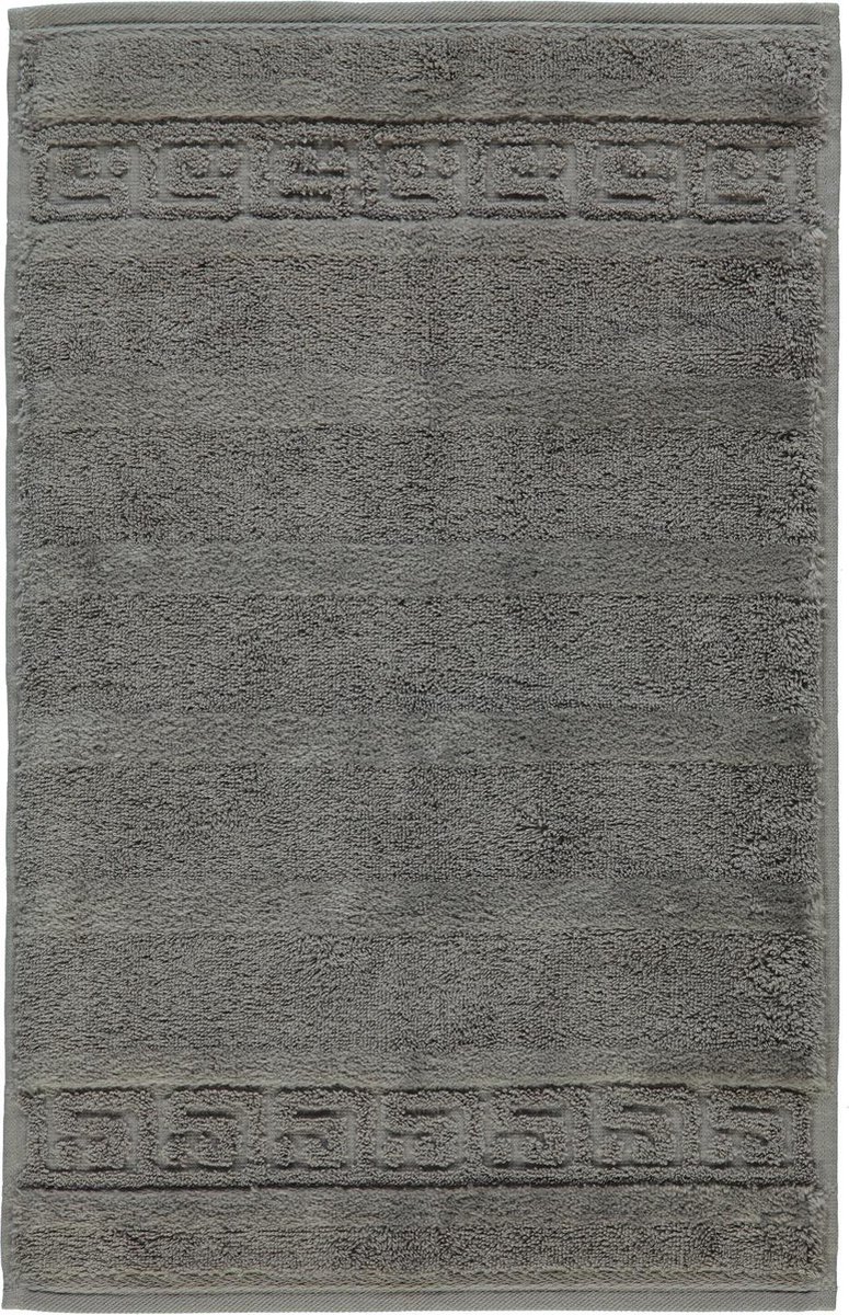 CAWÖ Noblesse Uni Gastendoekje - Grafiet - 30x50