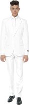 Suitmeister White - Heren Pak - Casual Effen Gekleurd - Wit - Maat L