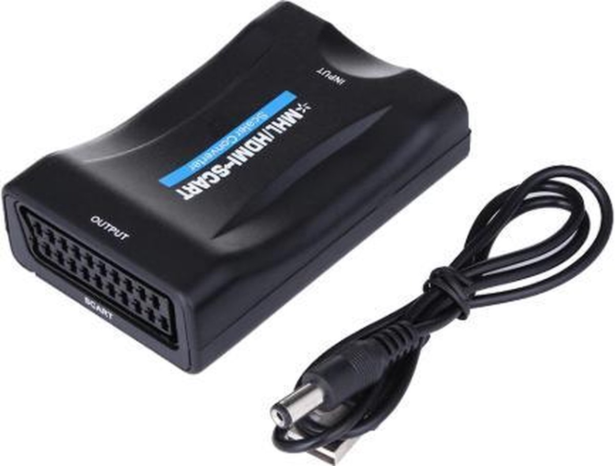 WiseGoods HDMI kabel - Premium HDMI Naar Scart Converter - 1080p HDMI to  Scart -... | bol.com