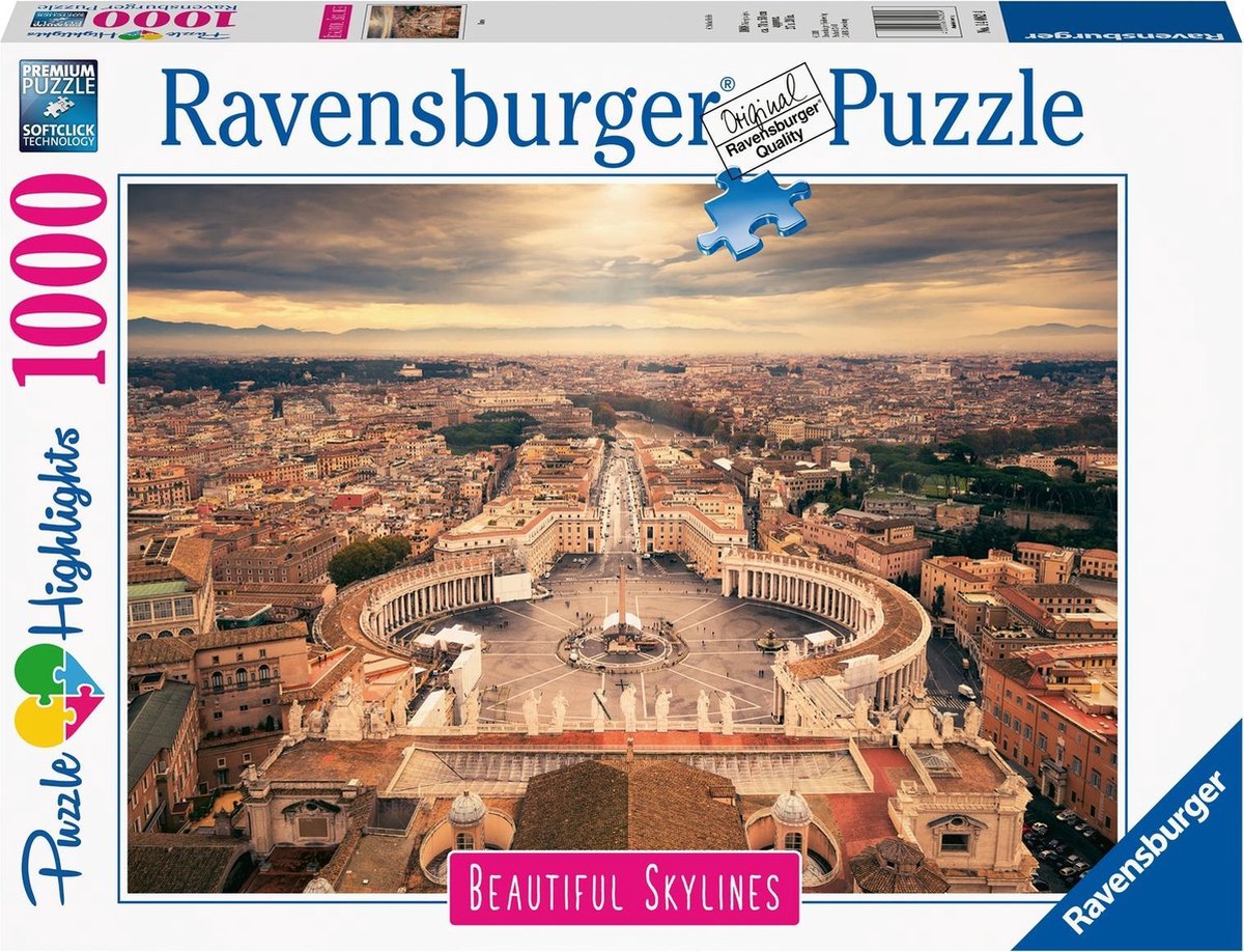 Ravensburger puzzel Rome - Legpuzzel - 1000 stukjes | bol