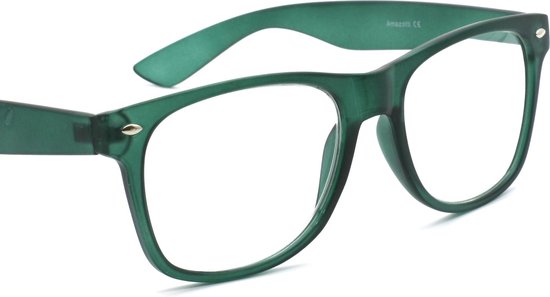 Amazotti Wayfarer Stijl Leesbril – Groen - Sterkte +1.00 | bol.com
