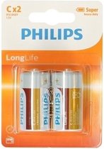 Phillips LL batterijen R14 1,5 volt 12 stuks