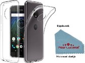 Pearlycase Transparant TPU Siliconen Backcover Hoesje Motorola Moto G6