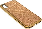 Bling bling hoesje goud Geschikt voor iPhone XS Max