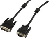 Valueline CABLE-195 video kabel adapter 1,8 m DVI-A VGA (D-Sub) Zwart