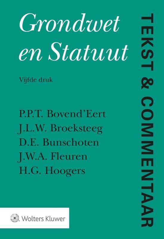 Tekst & Commentaar  -   Grondwet en Statuut - cover