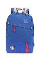 AmpBag rugzak met USB oplaadpoort (blauw)..