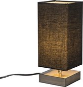 QAZQA milo tl - Moderne Tafellamp - 1 lichts - H 245 mm - Zwart - Industrieel - Woonkamer | Slaapkamer