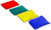 Pittenzakjes | set van 4 | Pittenzakje Rood-Blauw-Groen-Geel |15 x 10 cm | Werpzakken