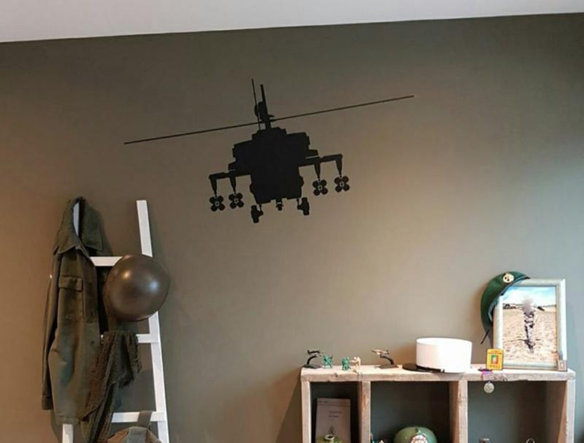Muursticker helikopter gevecht / kinderkamer decoratie / jongenskamer