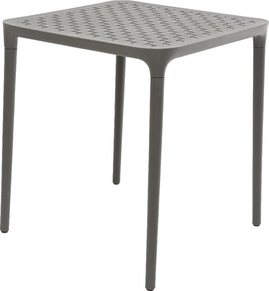 Tafel Porto kunststof 65x65cm antraciet Tuintafels