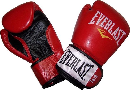 Everlast Fighter Leather Boxing Gloves diverse Kleuren-rood-10 oz. | bol.com