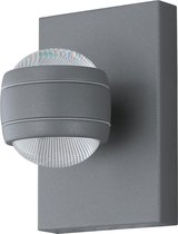 EGLO Sesimba - Buitenverlichting - LED - Wandlamp - 2 Lichts - Zilver
