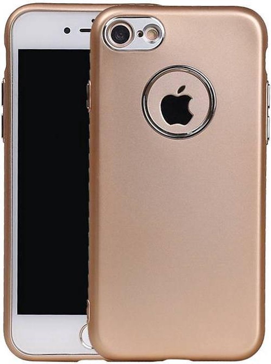 Design TPU Hoesje - Hoesje Geschikt voor iPhone 7 / 8 Goud