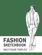 Fashion Sketchbook Male Figure Template