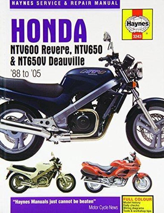 Honda NTV600 Revere, NTV650 and NTV650V Deauville Service and Repair Manual