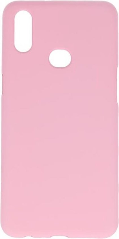 Bestcases Color Telefoonhoesje - Backcover Hoesje - Siliconen Case Back Cover voor Samsung Galaxy A10s - Roze