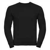 Russell Heren Sweatshirt Zwart Ronde Hals Regular Fit - XS