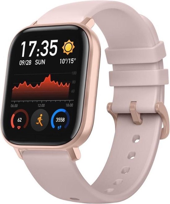 Amazfit GTS - Smartwatch dames - Roze | bol.com