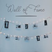 Woonkamer muursticker Wall of Fame - Zwart | Muurstickers woonkamer | Stickers muur | Woonkamersticker muur | Decoratie | Kamer decoratie | Wand sticker