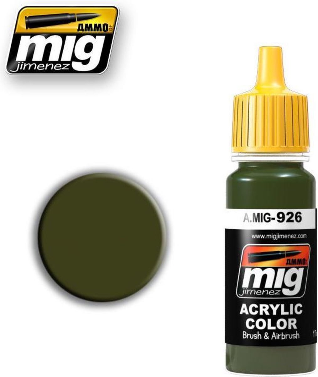 AMMO MIG 0926 Olive Drab Base - Acryl Verf flesje