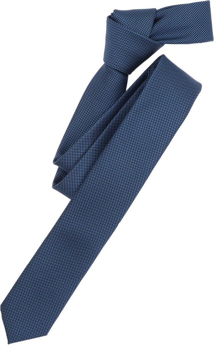 VENTI stropdas - blauw met wit dessin