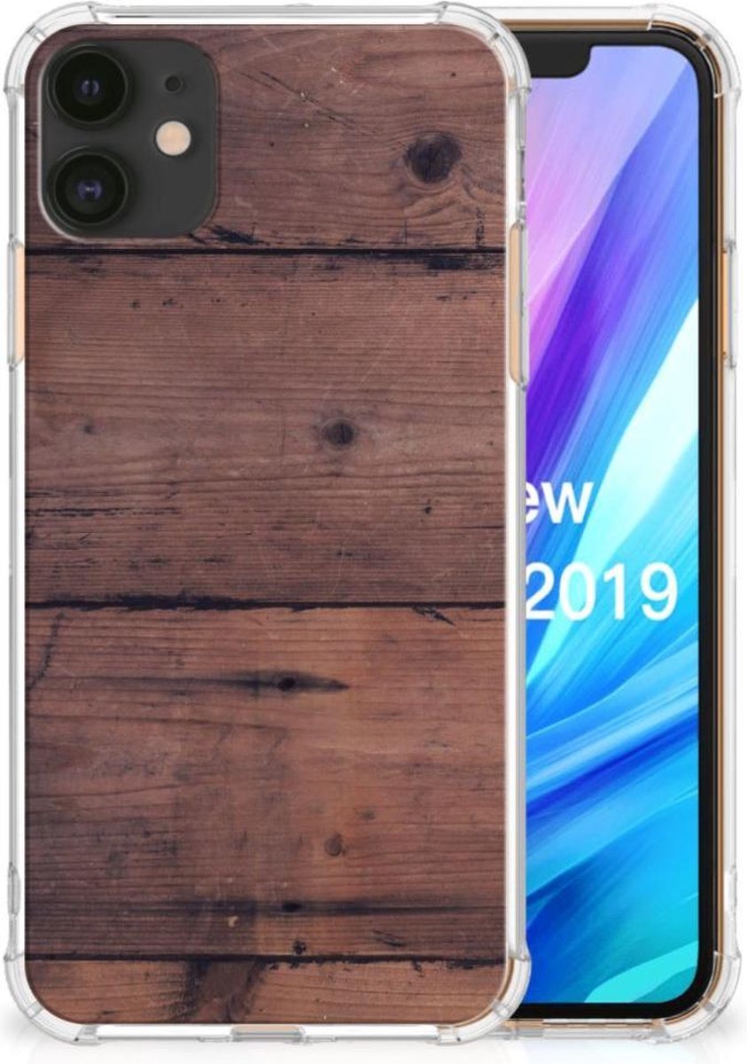 Apple iPhone 11 Stevig Telefoonhoesje Old Wood
