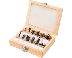 Verto Freesset 8mm 13 Delig TCT In Houten Koffer