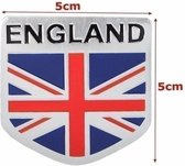 Aluminium Engeland UK Flag Shield Embleem Badge Auto Sticker Decal Decor Universeel Voor Auto Auto