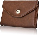 Goodline® - Portemonnee / Portefeuille / Wallet - PURSE - Donkerbruin