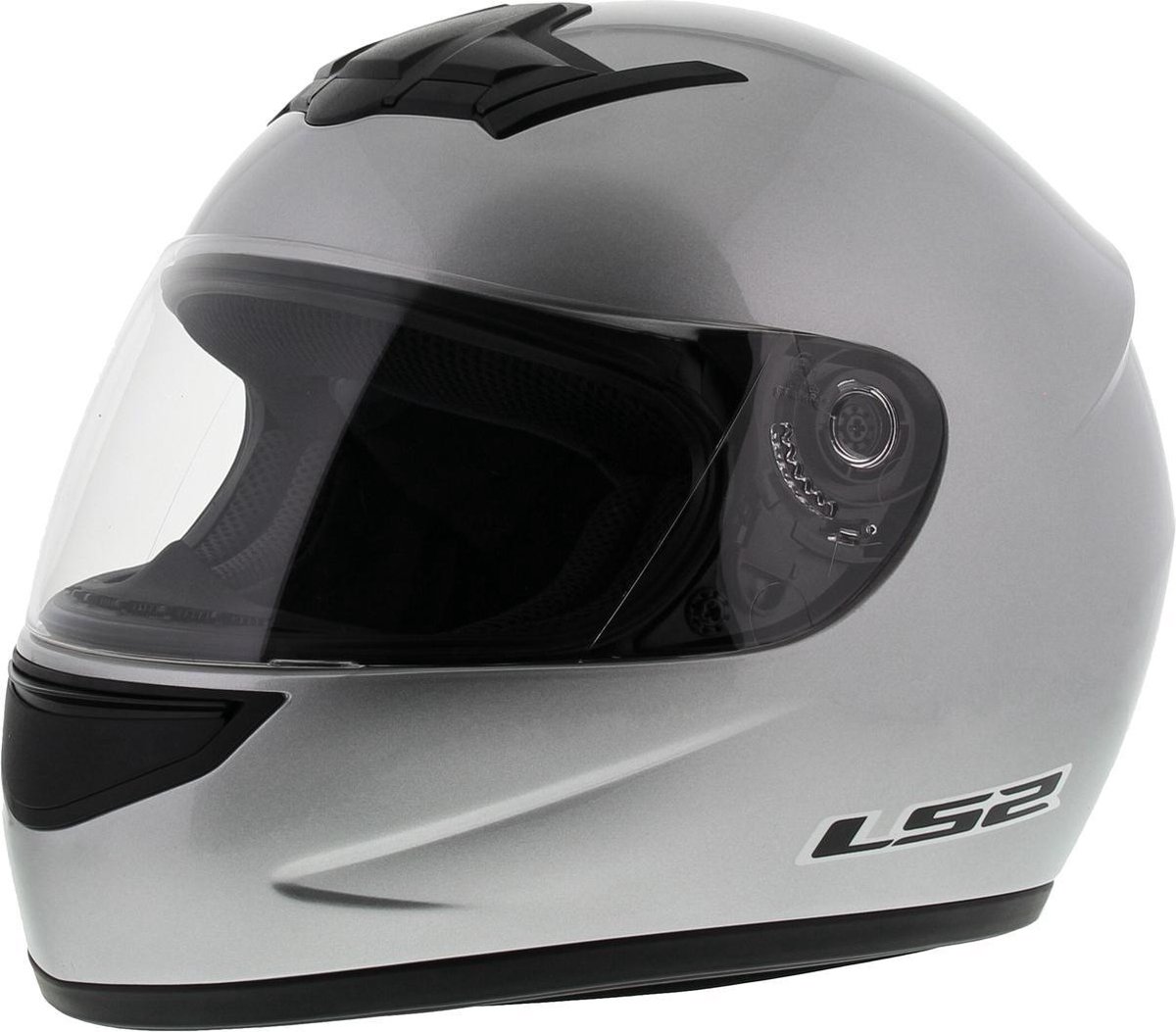 LS2 FF350 Helm Single Mono glans zilver