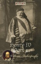 Een sepiafoto van een zwaarlijvige man in een historisch kostuum, met een tulband en een omvangrijk gewaad. Titel: Henry IV, Part 1. William Shakespeare.