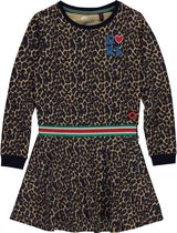 | Quapi Tacey Jurk Meisjes Luipaard Maat 122 128 Quapi meisjes sweater TASHA groen | Olliewood