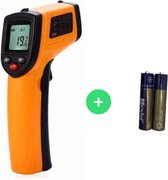ThatLyfeStyle Infrarood thermometer binnen, buiten Inclusief Batterijen -50°C tot 330°C - Temperatuurmeter digitaal, bbq, zwembad, koelkast - Infrarood thermometer - IR thermometer