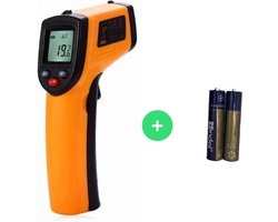 Infrarood thermometer binnen, buiten Inclusief Batterijen -50°C tot 330°C - Temperatuurmeter digitaal, bbq, zwembad, koelkast - Infrarood thermometer - IR thermometerr