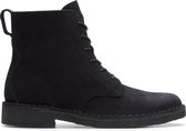 Clarks Desert Mali Dames Veterboot - Black Suede - Maat 40