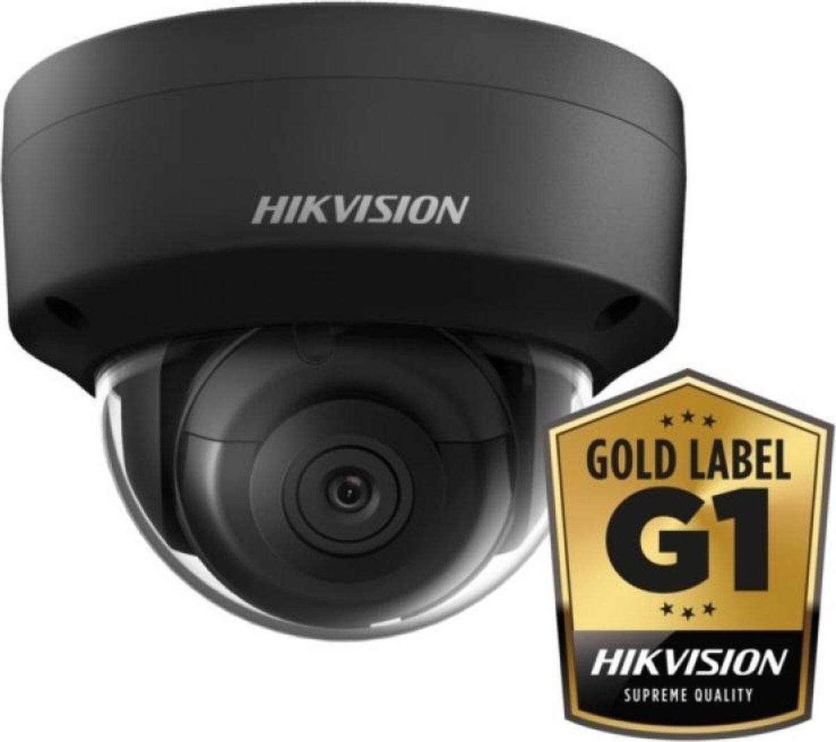 Hikvision Digital Technology DS-2CD2145FWD-I (zwart) IP-beveiligingscamera Binnen & buiten Dome Plafond 2688 x 1520 Pixels - Hikvision