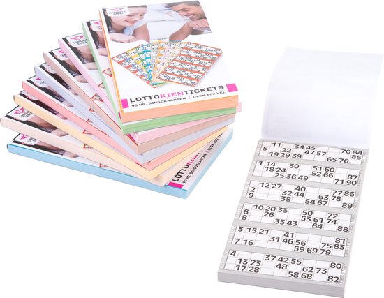 Bloc De 600 Tickets De Bingo – Système 15 Sur 90 – Perforé – Gris – Idéal Pour Soirées Conviviales