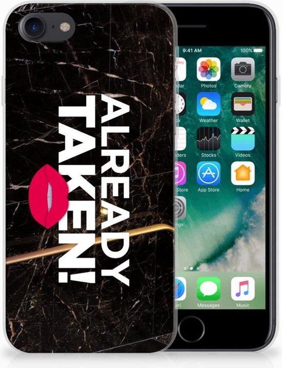 Case Cover pour iPhone SE (2020) | 7/8 Coque Téléphone Already Taken Black