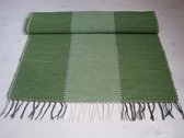 Handgeweven vloerkleed - 60x200 - groen