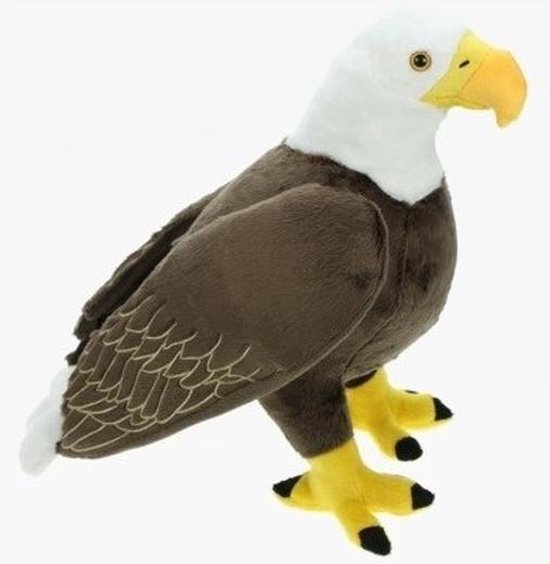 Pluche bruin/witte Amerikaanse zeearend vogel knuffel 35 cm - Amerikaanse  roofvogel... | bol.com